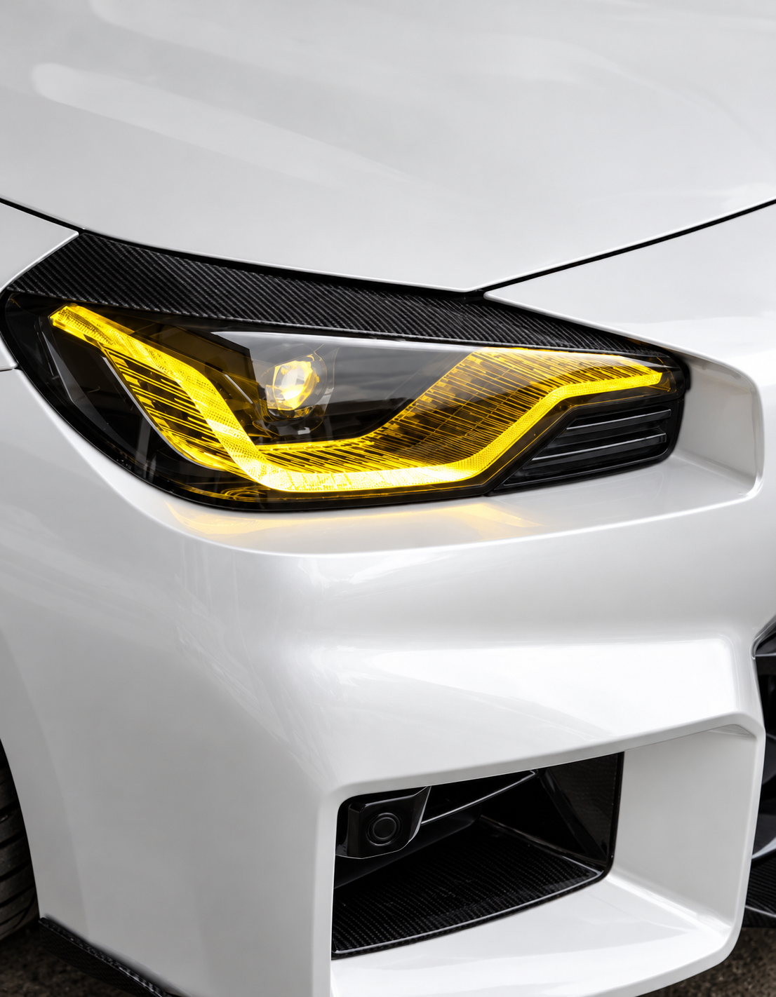 G87 M2 carbon Fiber Headlight Eyebrow Trim