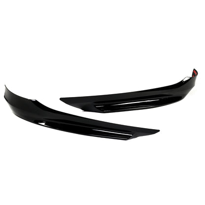 E90/E91 3 Series Gloss Black Front Bumper Splitters (base bumper)