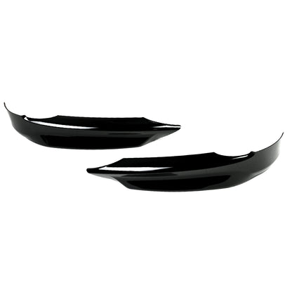 E90/E91 3 Series Gloss Black Front Bumper Splitters (base bumper)