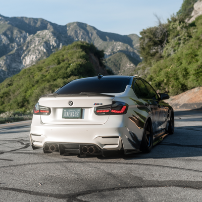 BMW F8X M3/M4 PSM 4PC Carbon Fiber Diffuser - F80/F82/F83