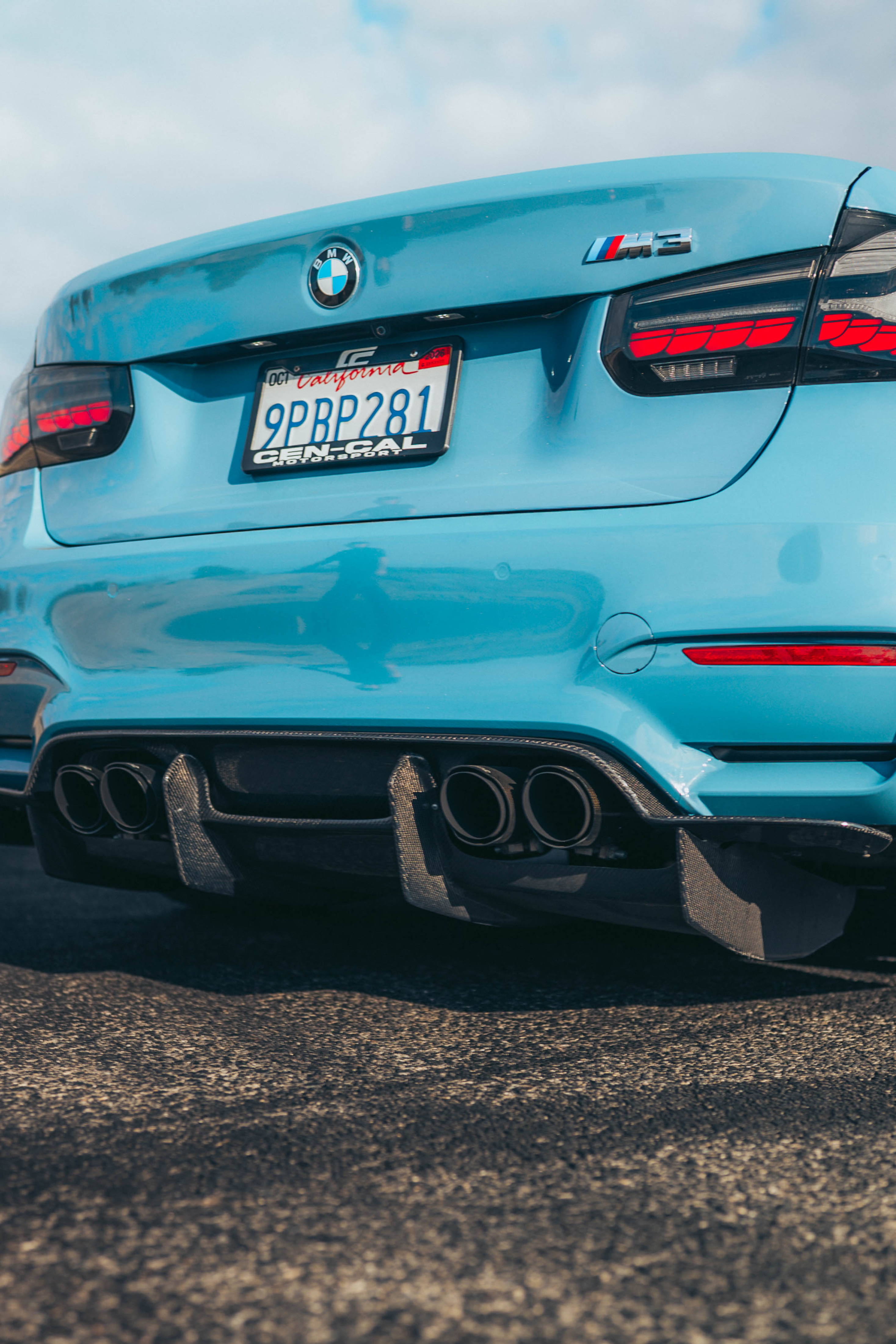 BMW F8X M3/M4 PSM 4PC Carbon Fiber Diffuser - F80/F82/F83