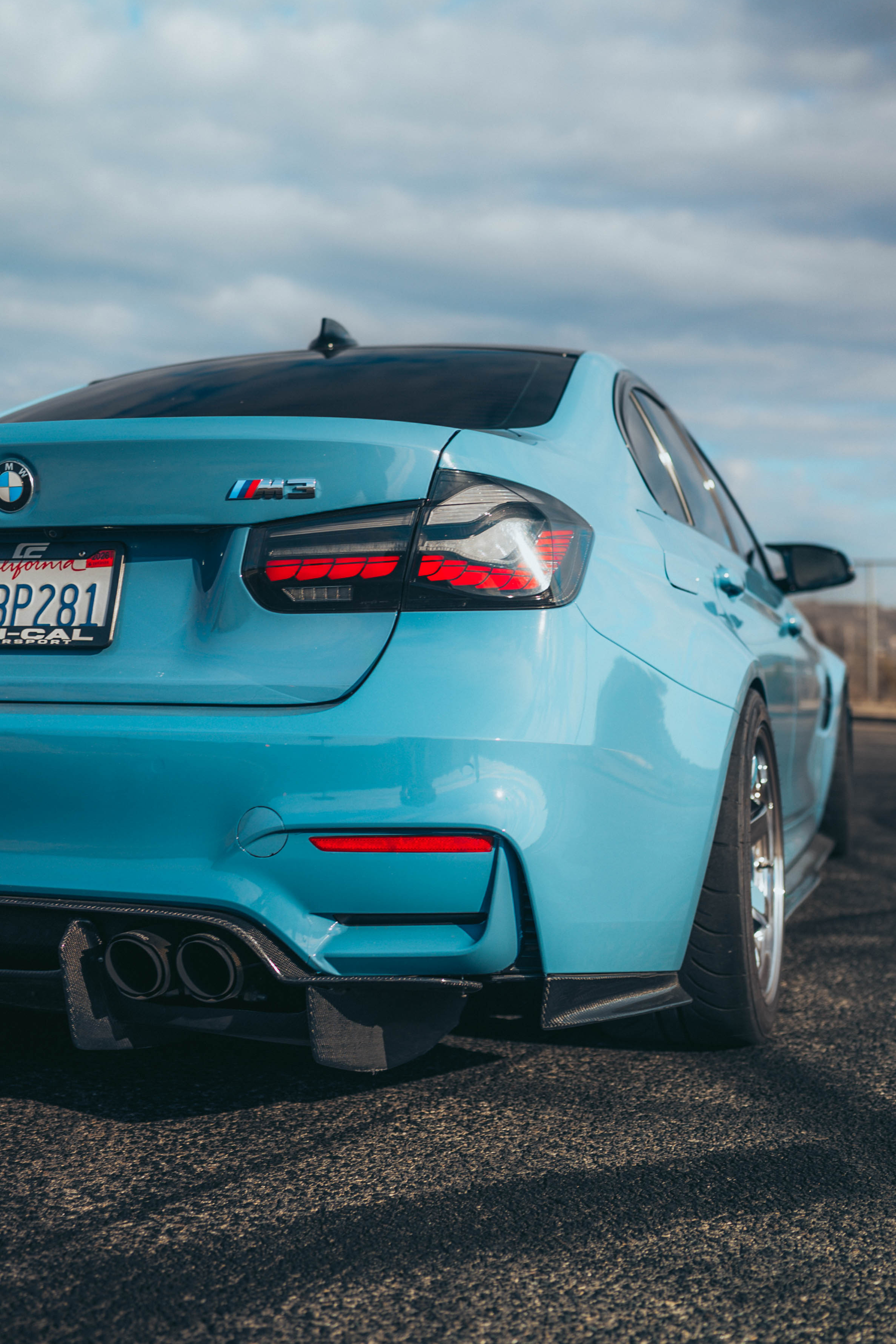 BMW F8X M3/M4 PSM 4PC Carbon Fiber Diffuser - F80/F82/F83