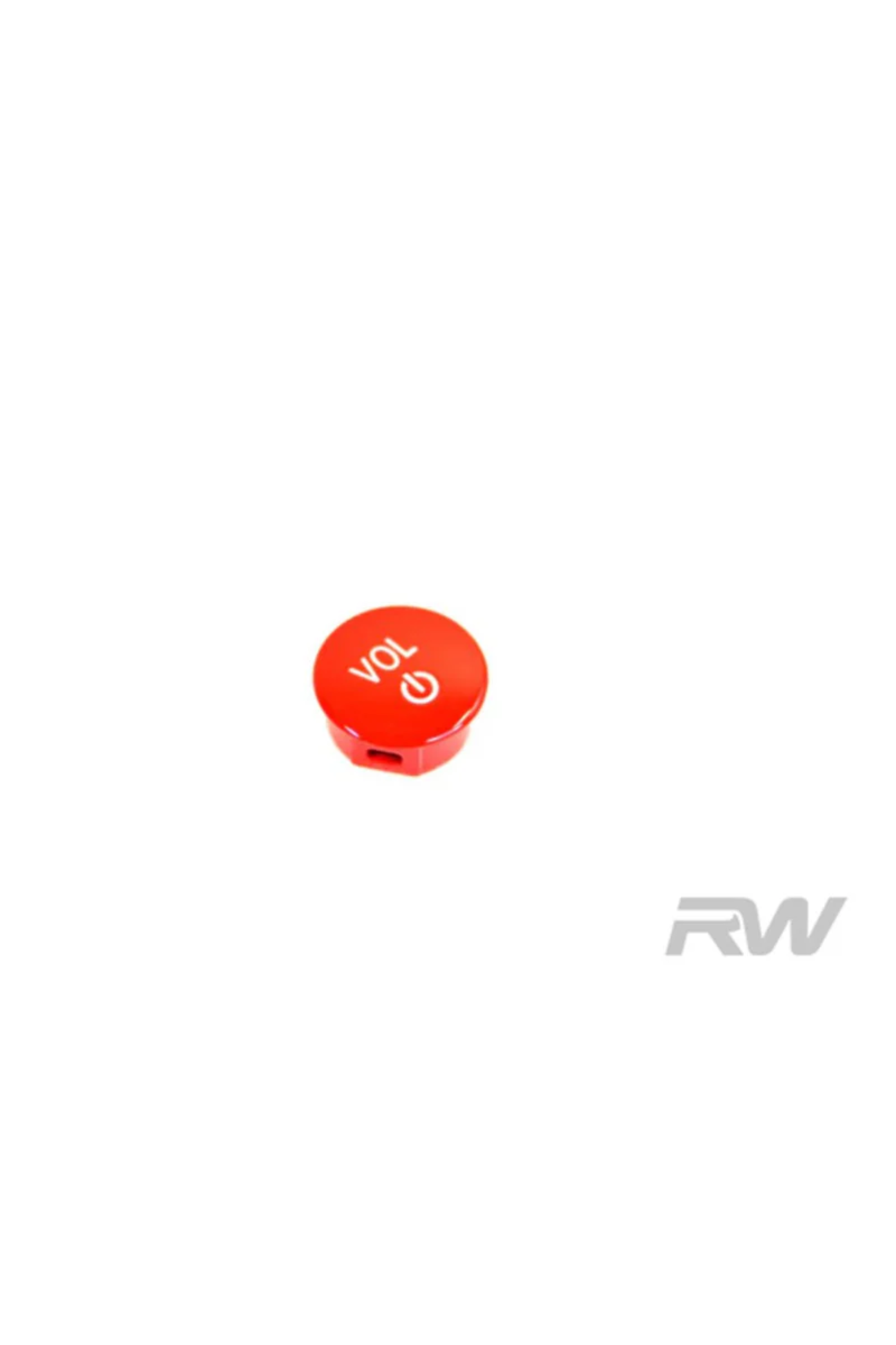 BMW Red Audio Volume Button