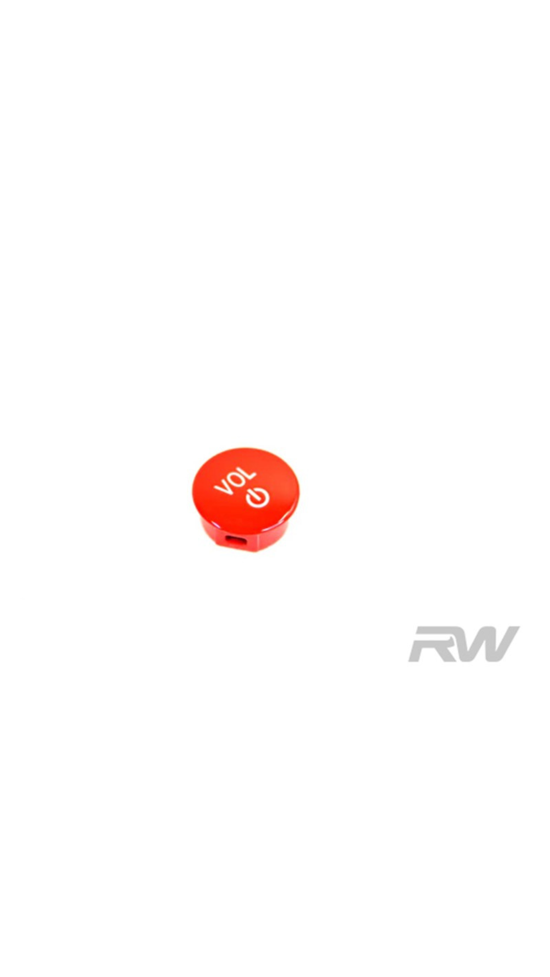 BMW Red Audio Volume Button