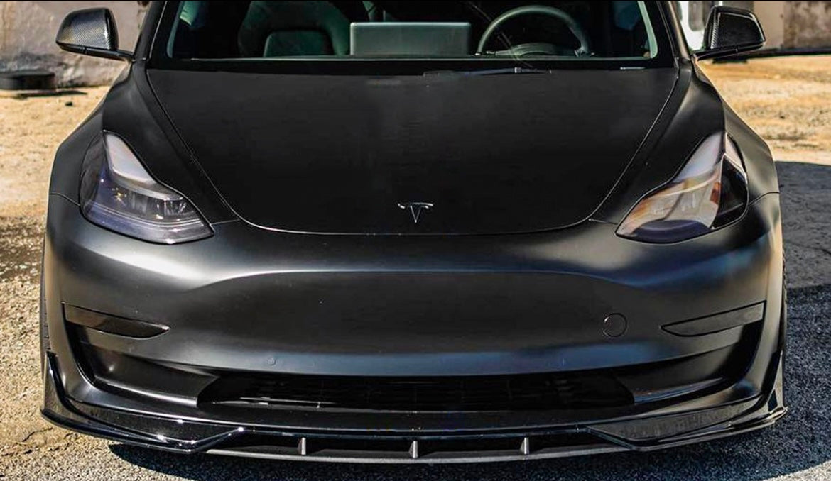 Tesla Model 3 - Performance Style 4PC Gloss Black Front Lip