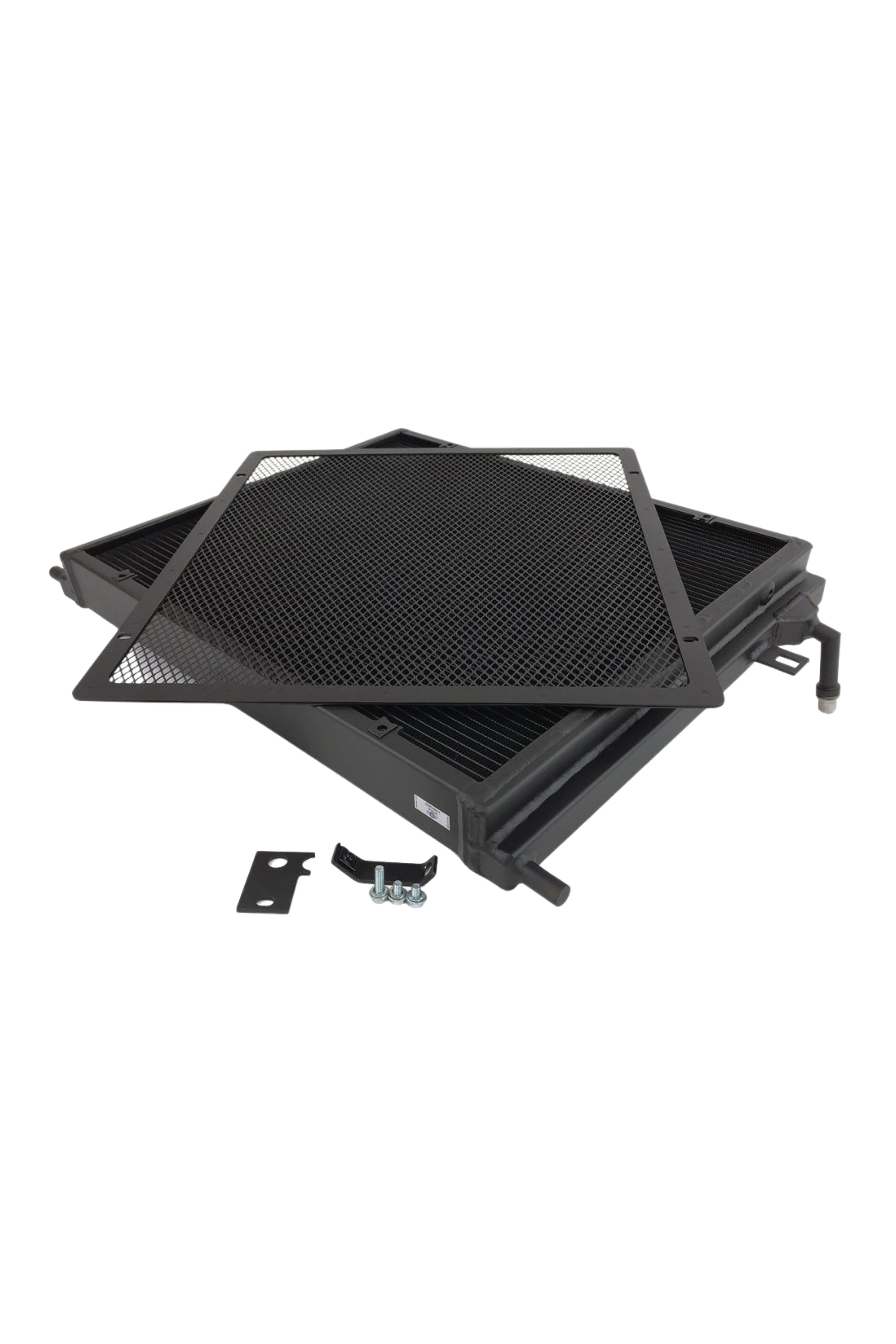 CSF BMW F3X/F2X B58/B48 Triple-Pass Heat Exchanger w/ Rock Guard - Black