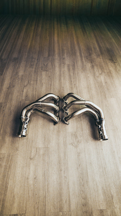 F1 High-Flow Race Headers – Porsche 991.1/991.2 GT3 & GT3RS (T304 Stainless Steel)