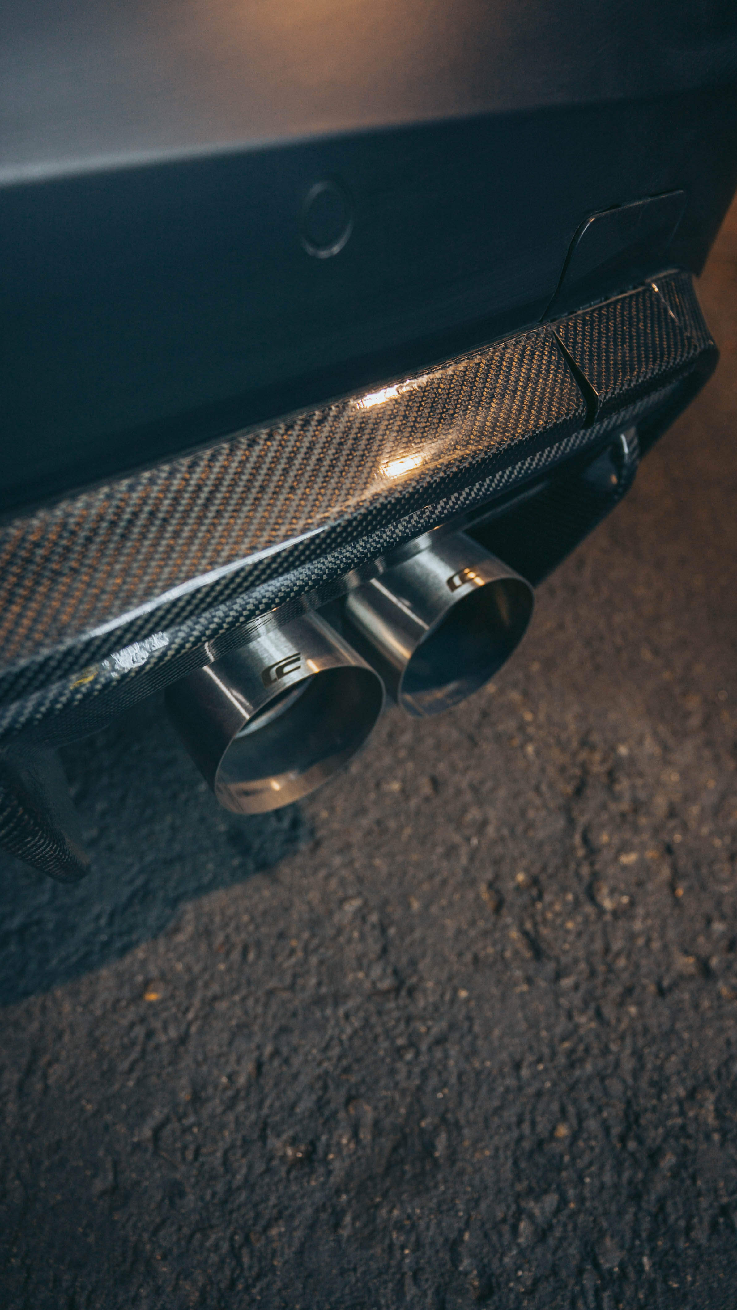 G8X M2/M3/M4 CenCal 4 Inch Exhaust Tips Flat Cut Single Wall - G87 M2/G80