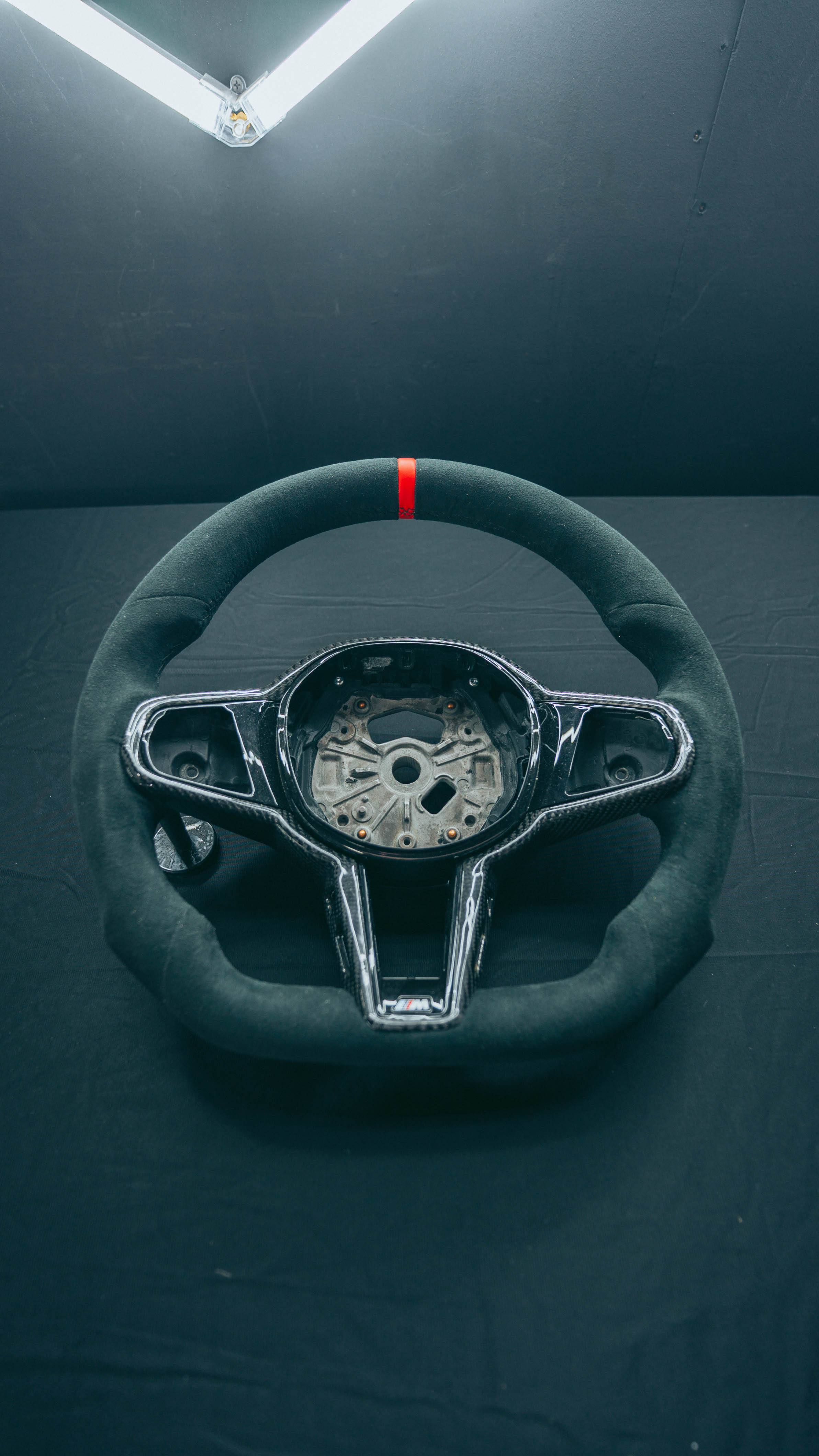 G Chassis Alcantara Flat Bottom LCI Style Steering Wheel