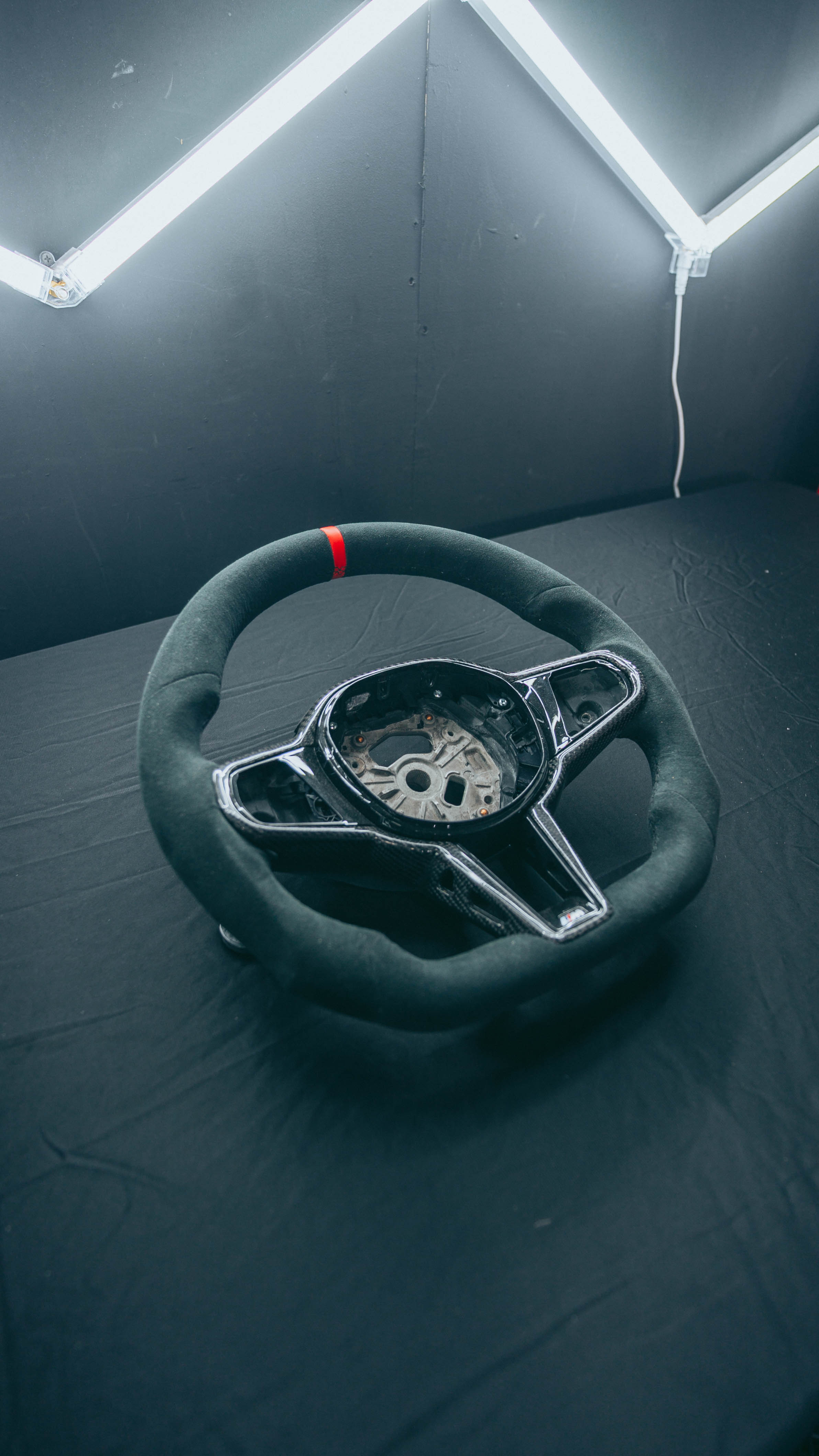 G Chassis Alcantara Flat Bottom LCI Style Steering Wheel