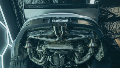 High-Flow Race EQL Headers – Porsche 992 GT3 / GT3 RS (T304 Stainless Steel)