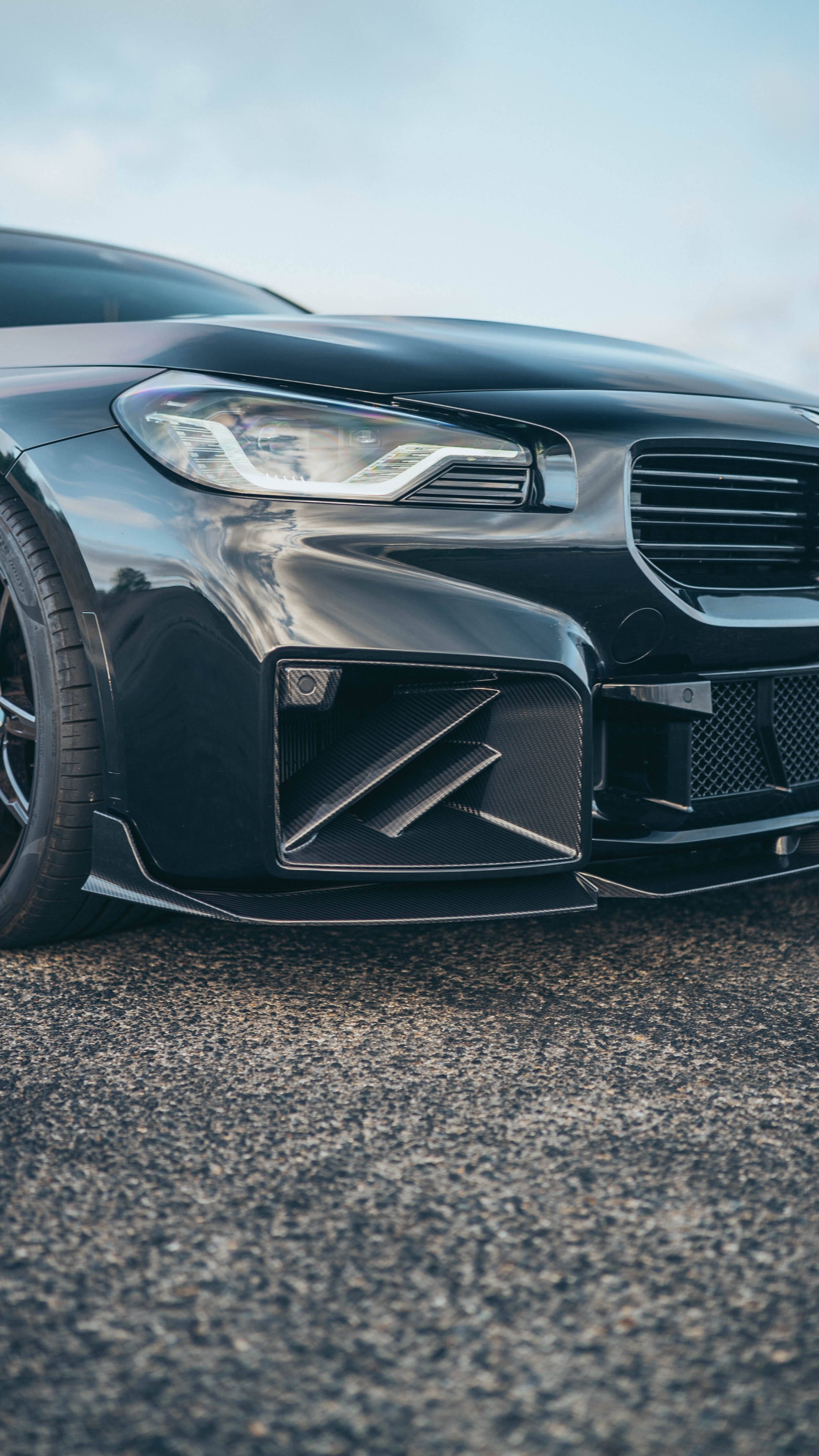 G87 M2 SQ Carbon Fiber Front Bumper Air Inlets/Ducts