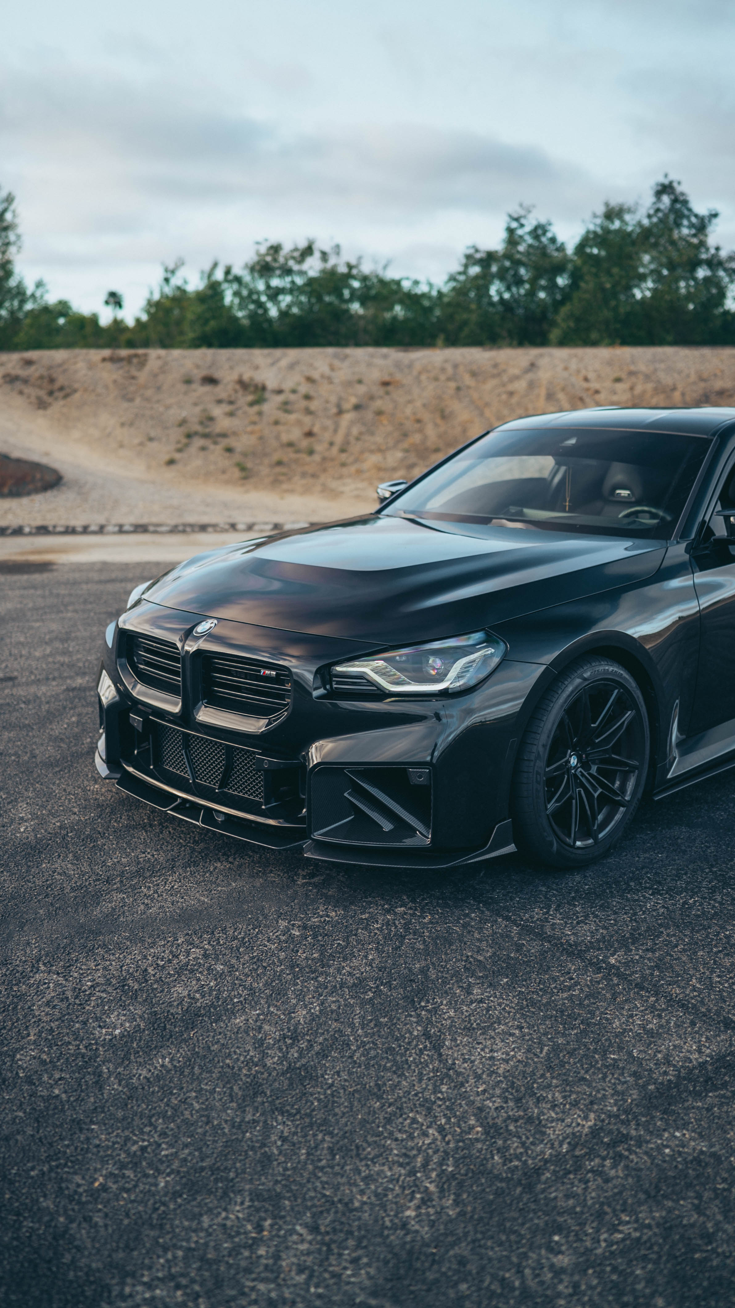 G87 M2 SQ Carbon Fiber Front Bumper Air Inlets/Ducts