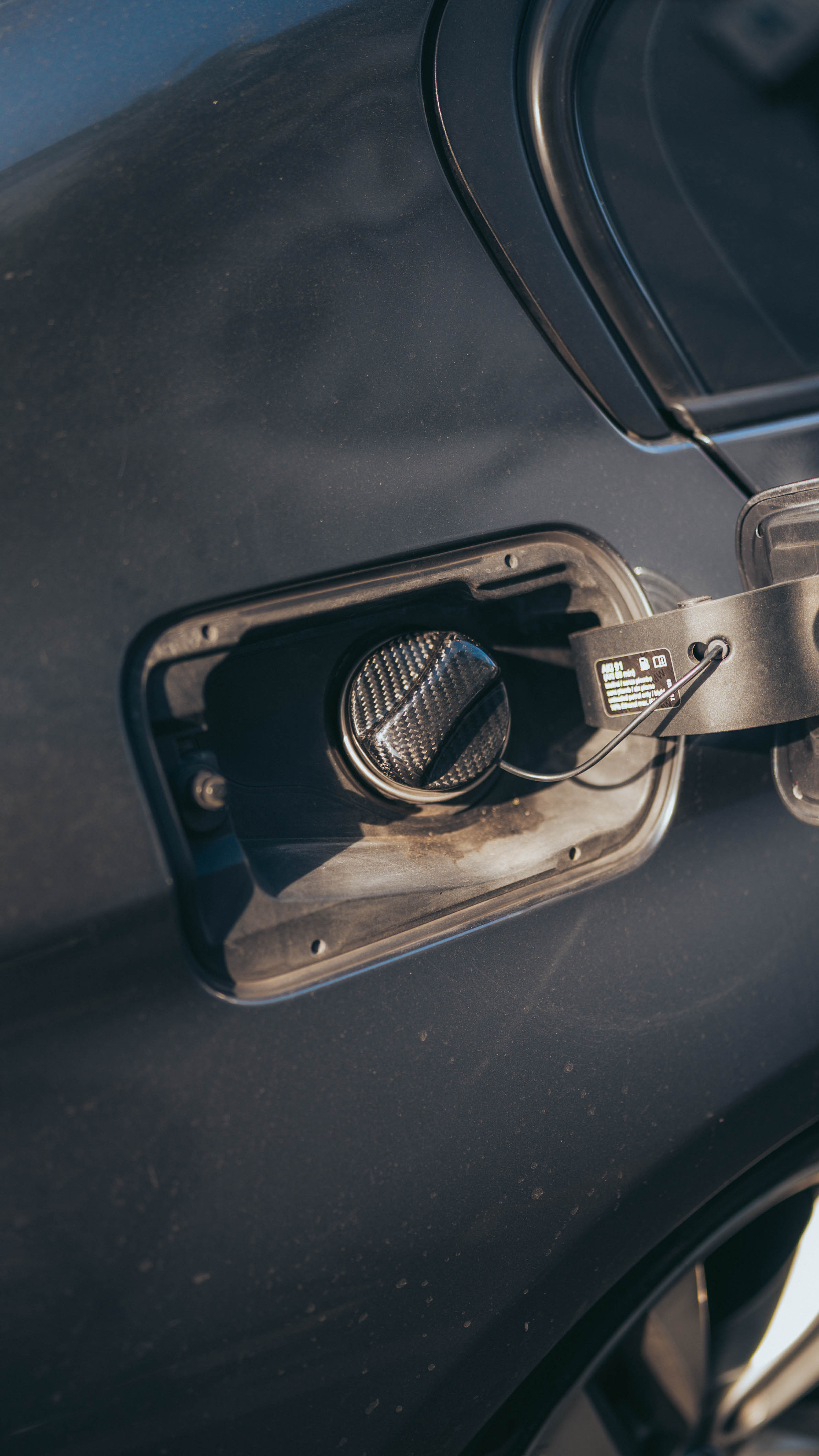 BMW Carbon Fiber Fuel Cap Cover