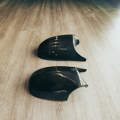 E9X/E8X M Style Carbon Fiber Mirror Cap Replacements
