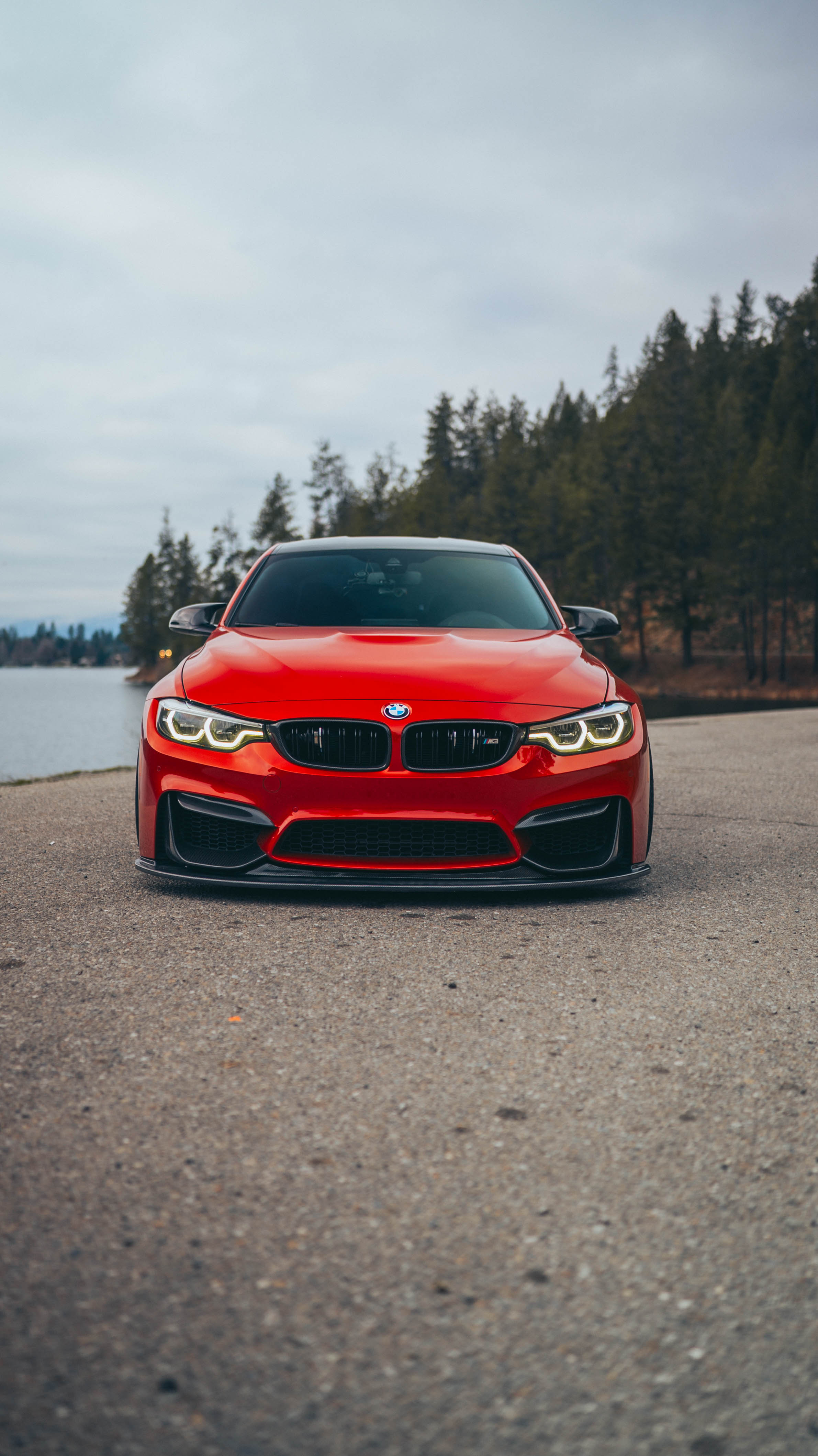 F80 M3 / F82 F83 M4 K Style Carbon Fiber Front Lip F8X