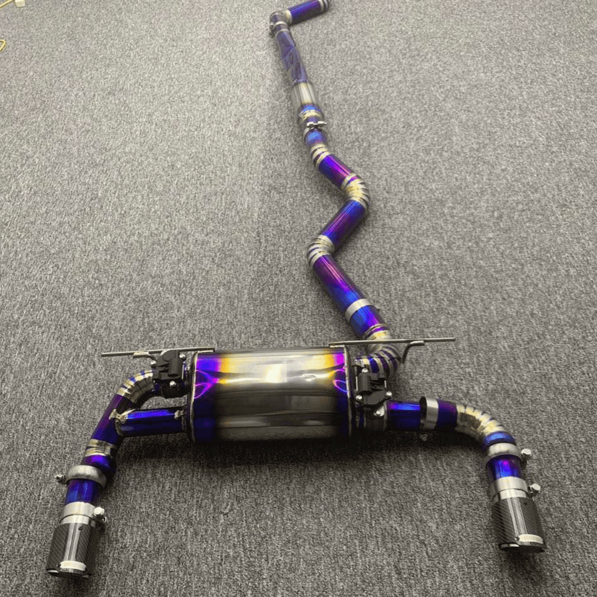 【bkstmb】 F3X 340i/440i B58 valved Cen-Cal catback exhaust(titanium)