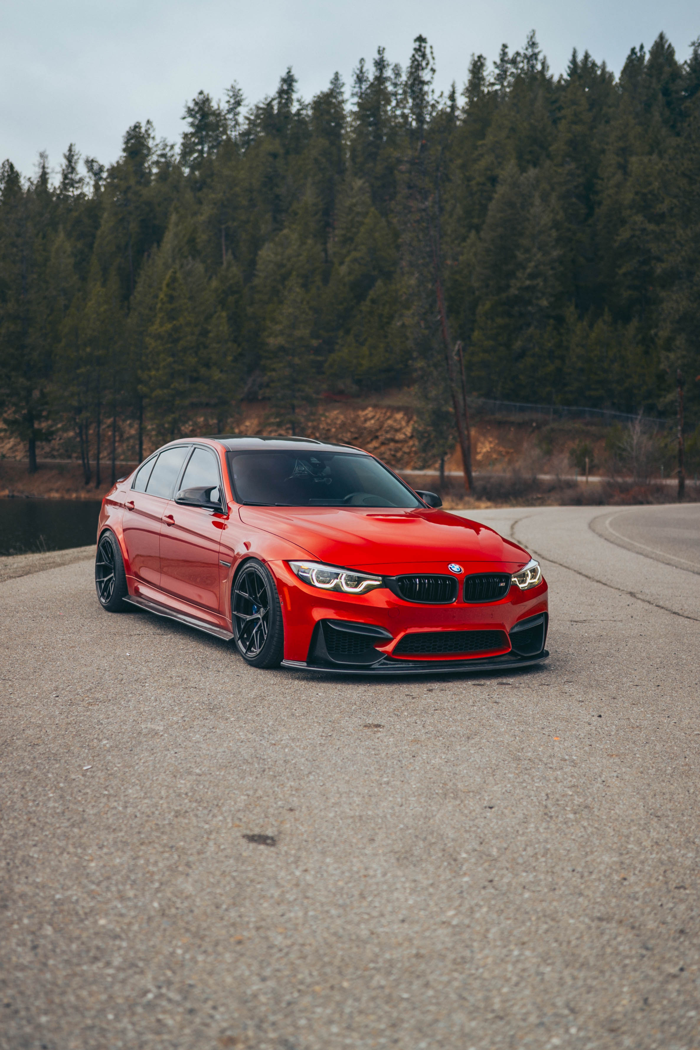 F80 M3 / F82 F83 M4 K Style Carbon Fiber Front Lip F8X