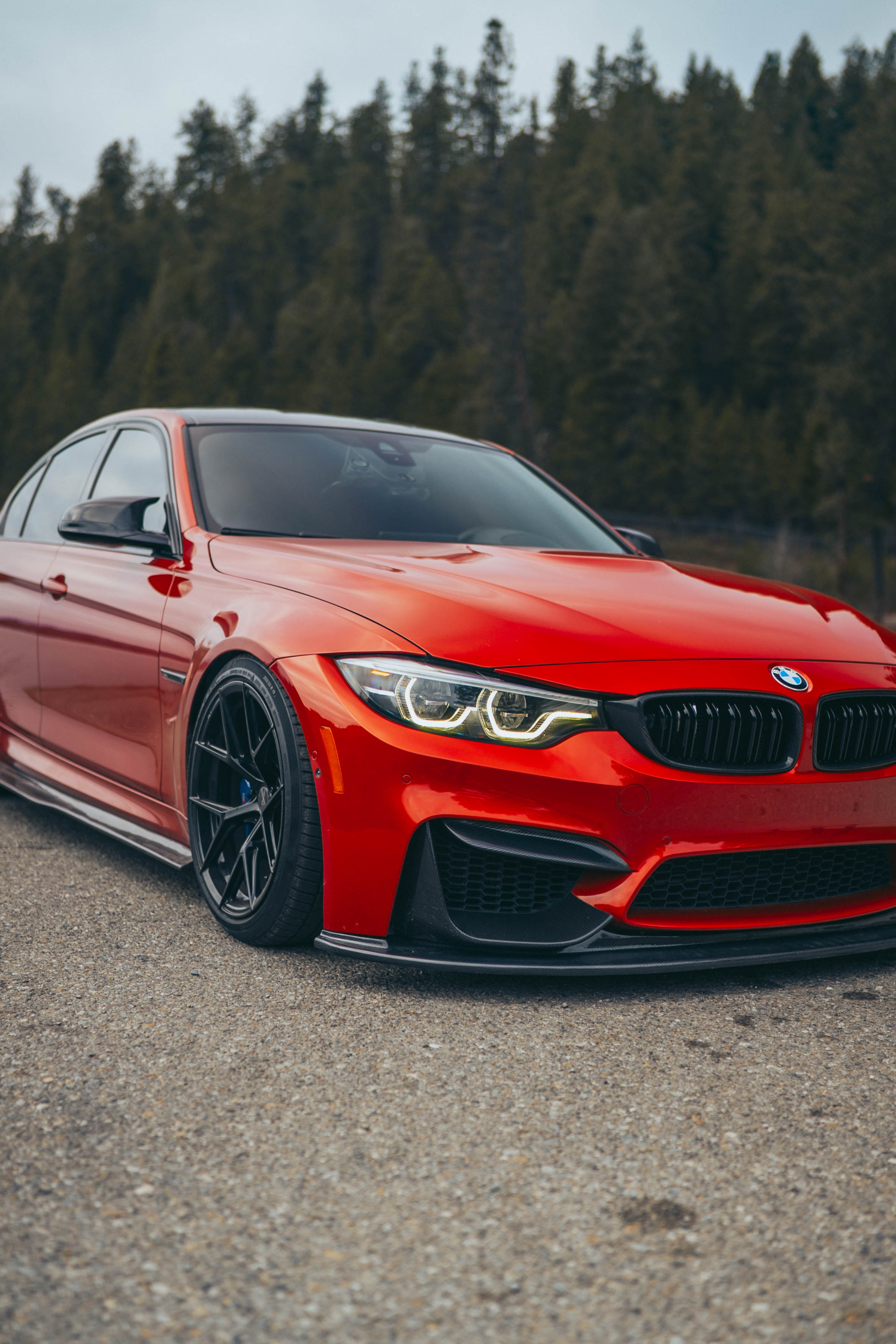 F80 M3 / F82 F83 M4 K Style Carbon Fiber Front Lip F8X