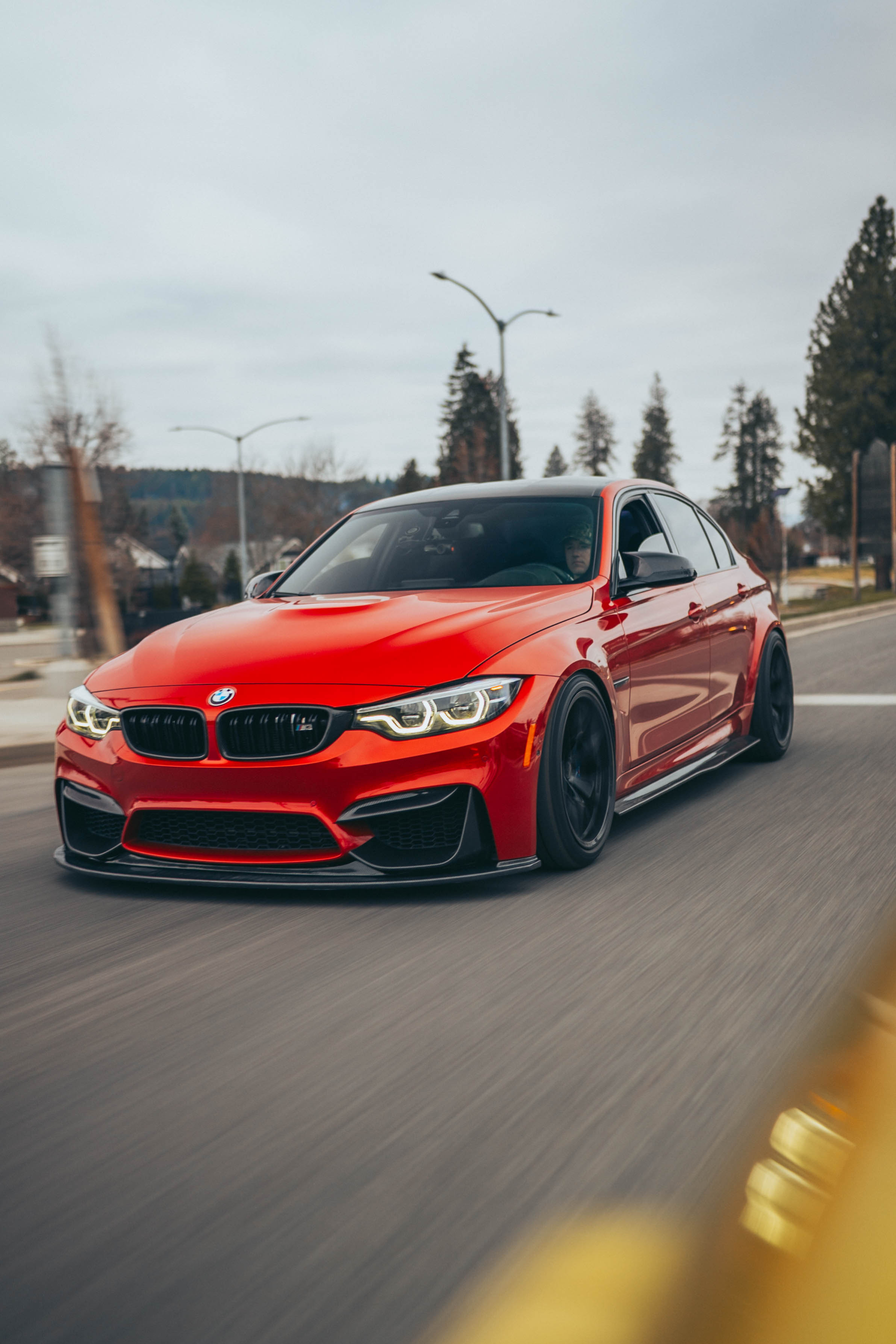 F80 M3 / F82 F83 M4 K Style Carbon Fiber Front Lip F8X