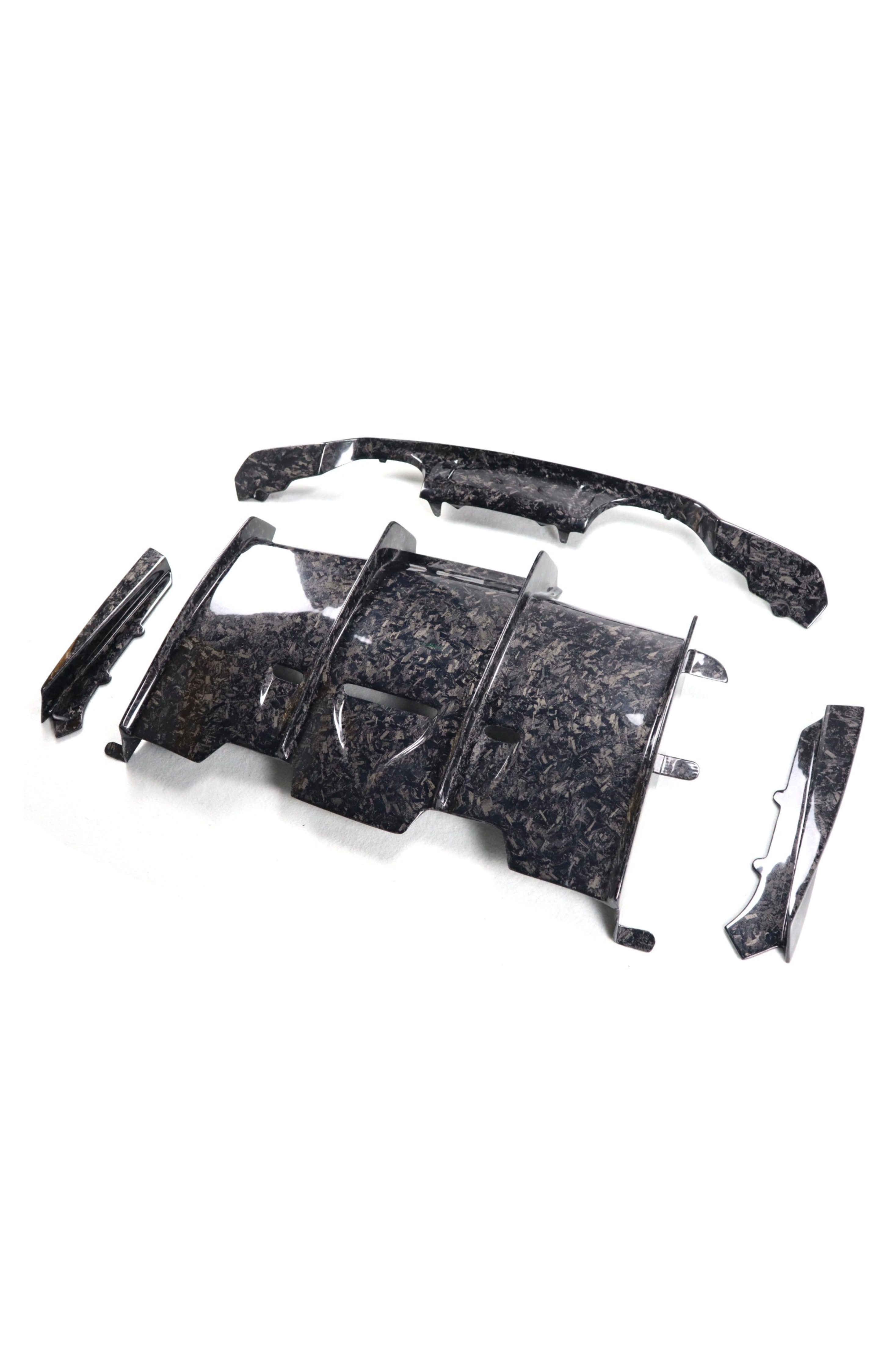 F8X Forged Carbon Fiber PSM 4PC Diffuser