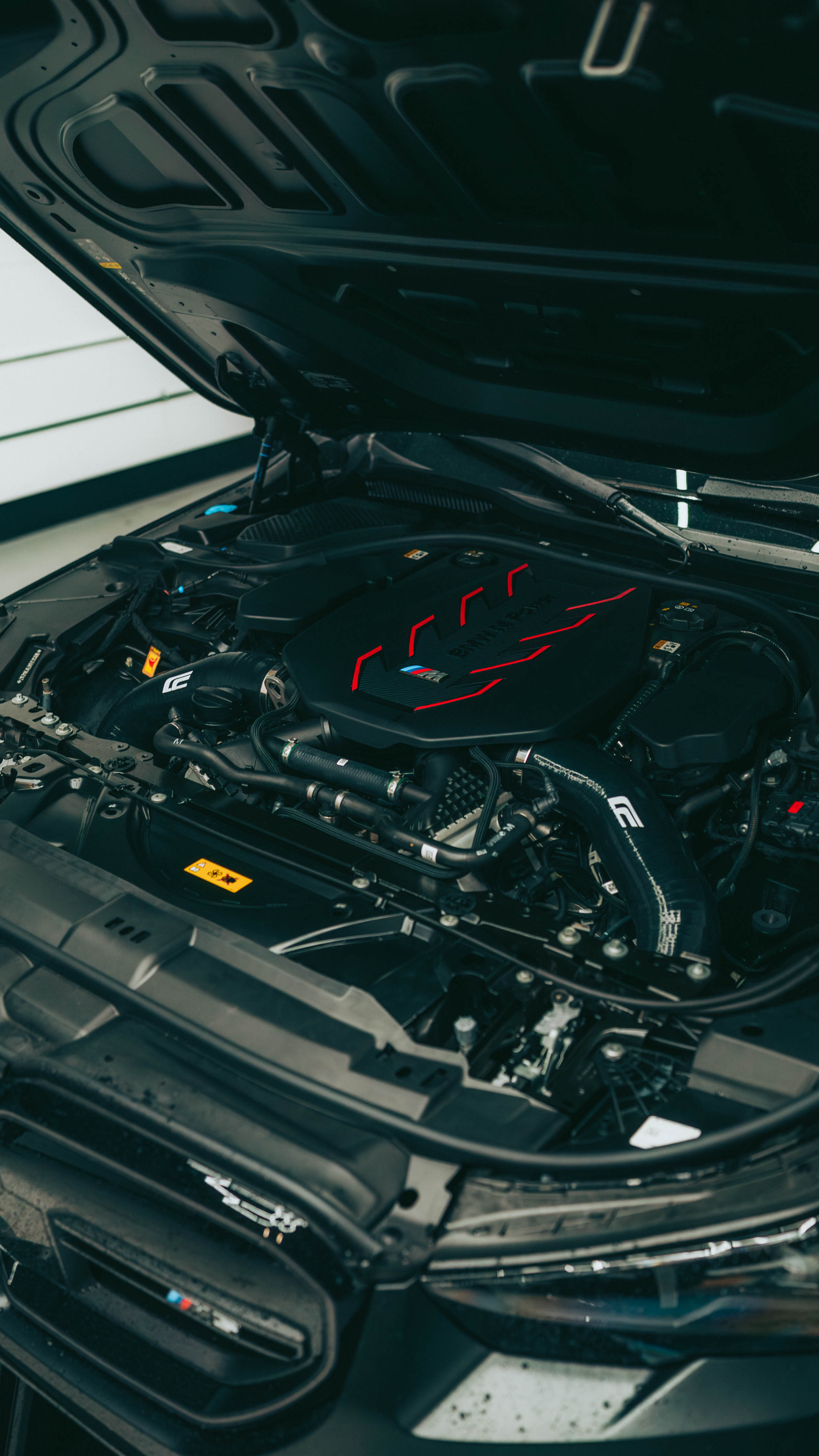 G90 M5/G99 M5 Silicone Front Mount Intakes S68 - CENCALMOTORSPORT