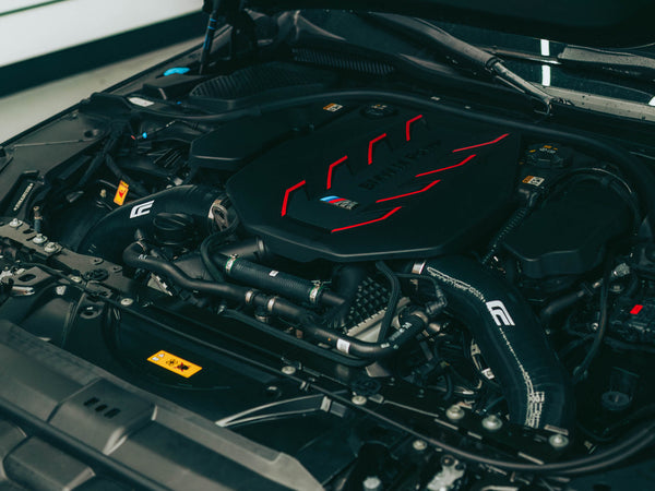 G90 M5/G99 M5 Silicone Front Mount Intakes S68 - CENCALMOTORSPORT