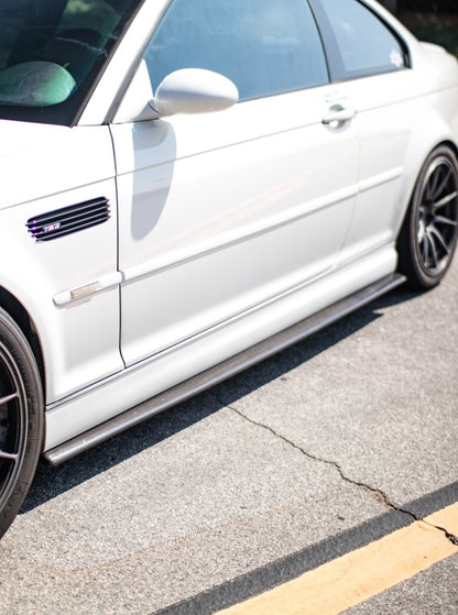 E46 M3-Carbon Fiber Side Skirt Extensions