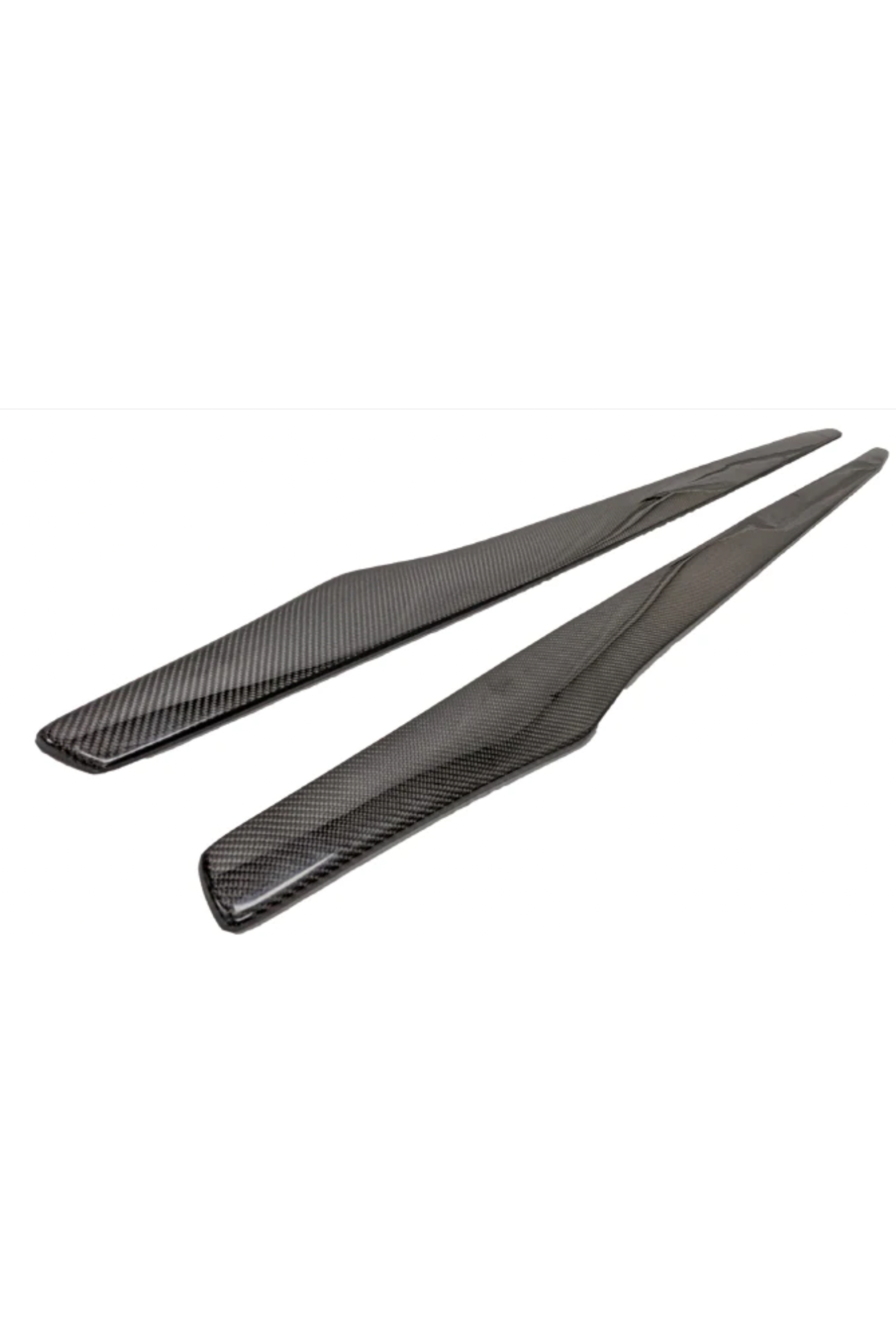 G20 V Style Carbon Fiber Side Skirt Extensions