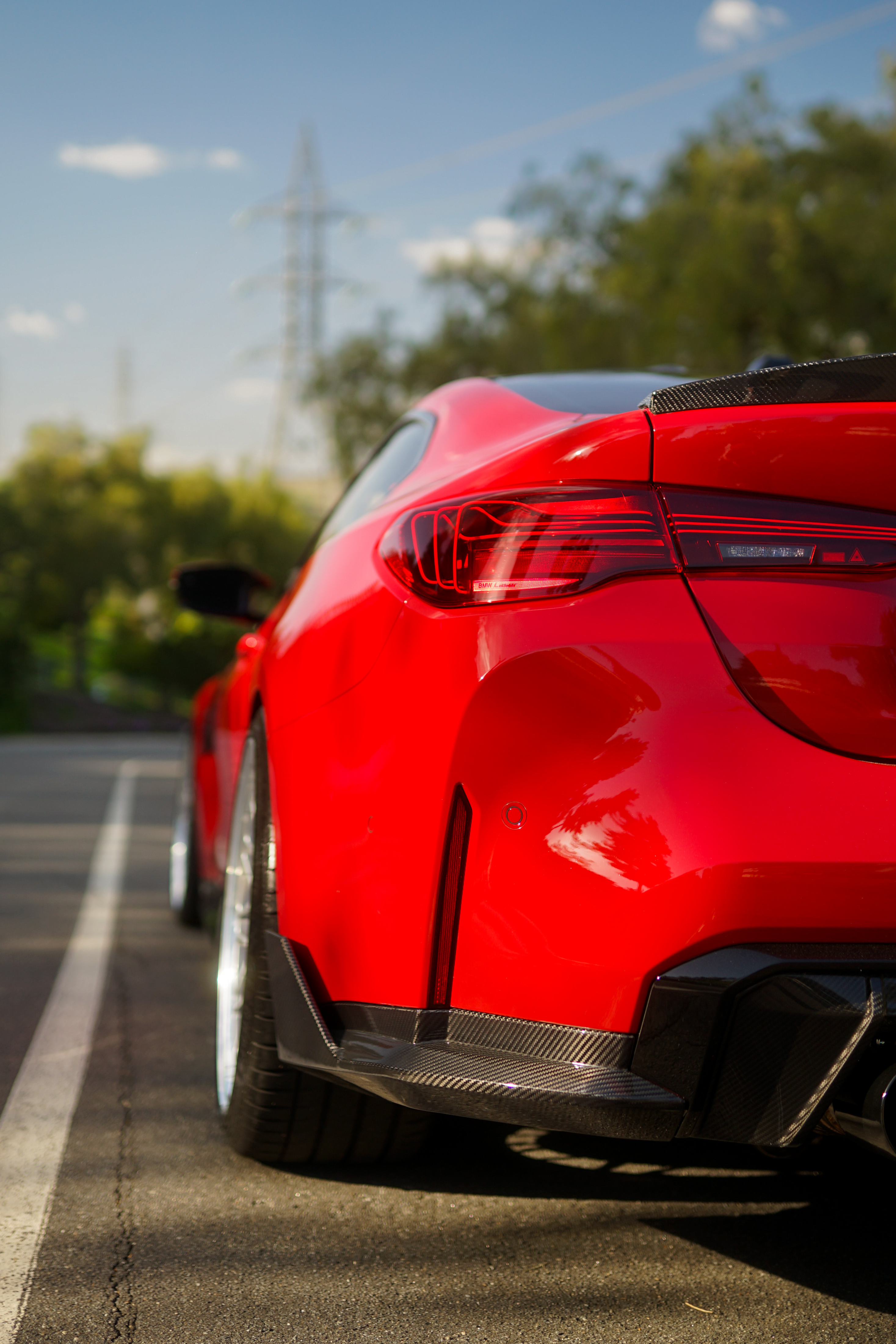G8X M3/M4 Carbon Fiber Rear Bumper MP Splitters – Aggressive