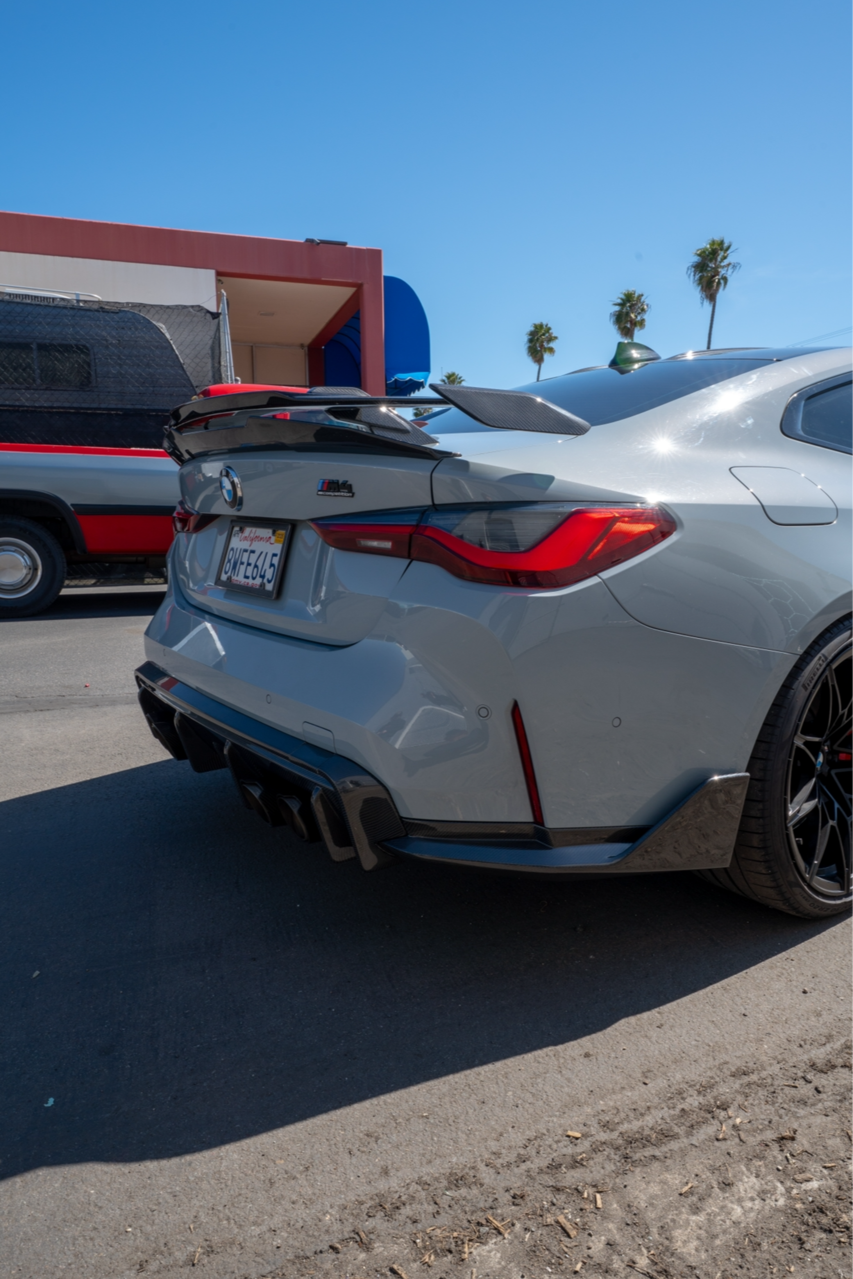 G8X M3/M4 Carbon Fiber Rear Bumper MP Splitters