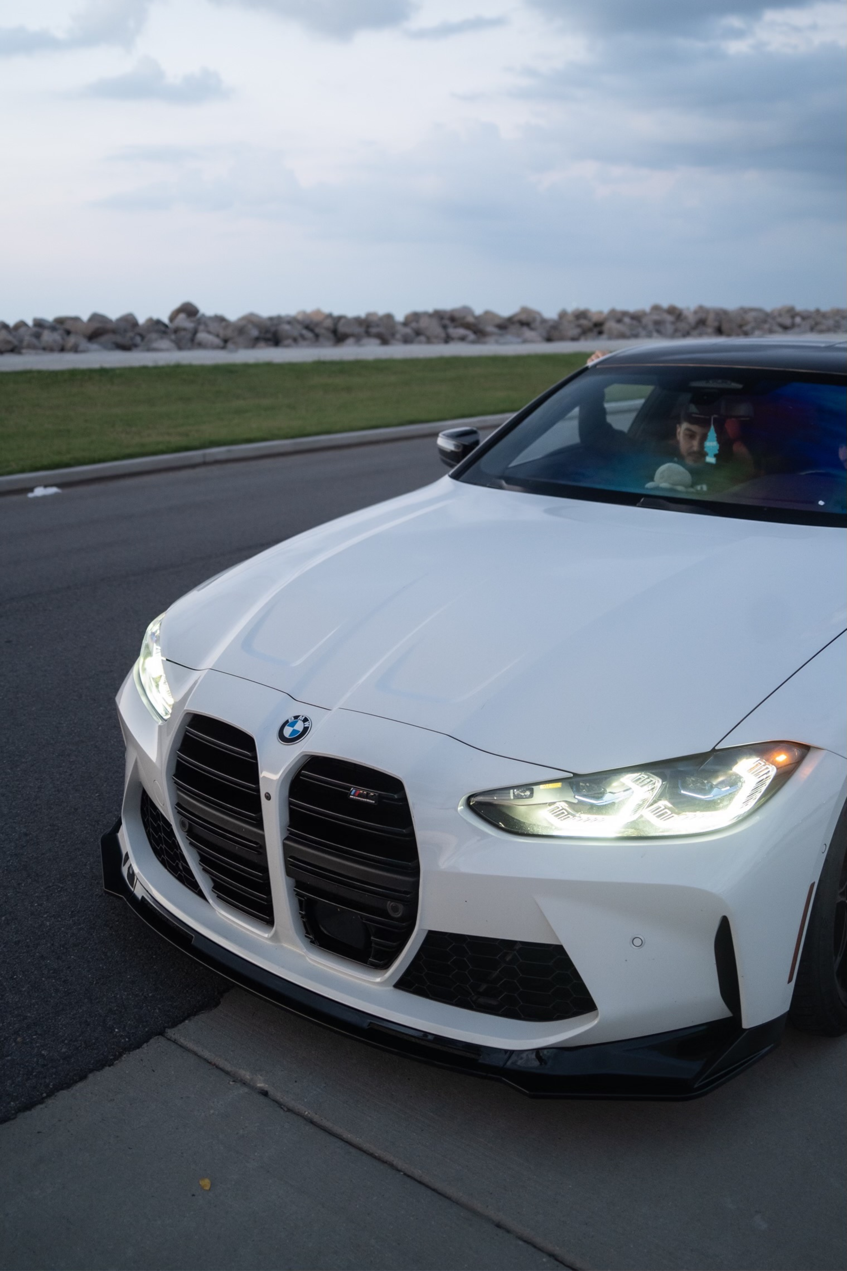 G8X M3/M4 Gloss Black V Style Front Lip - G80/G82/G83