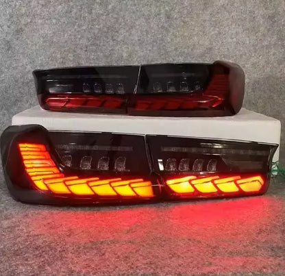 CenCal Motorsport Dragon Scale LED Taillights for BMW 3 Series G20/G28/G80 (2018–2022) – Sequential Full LED Tail Lamps