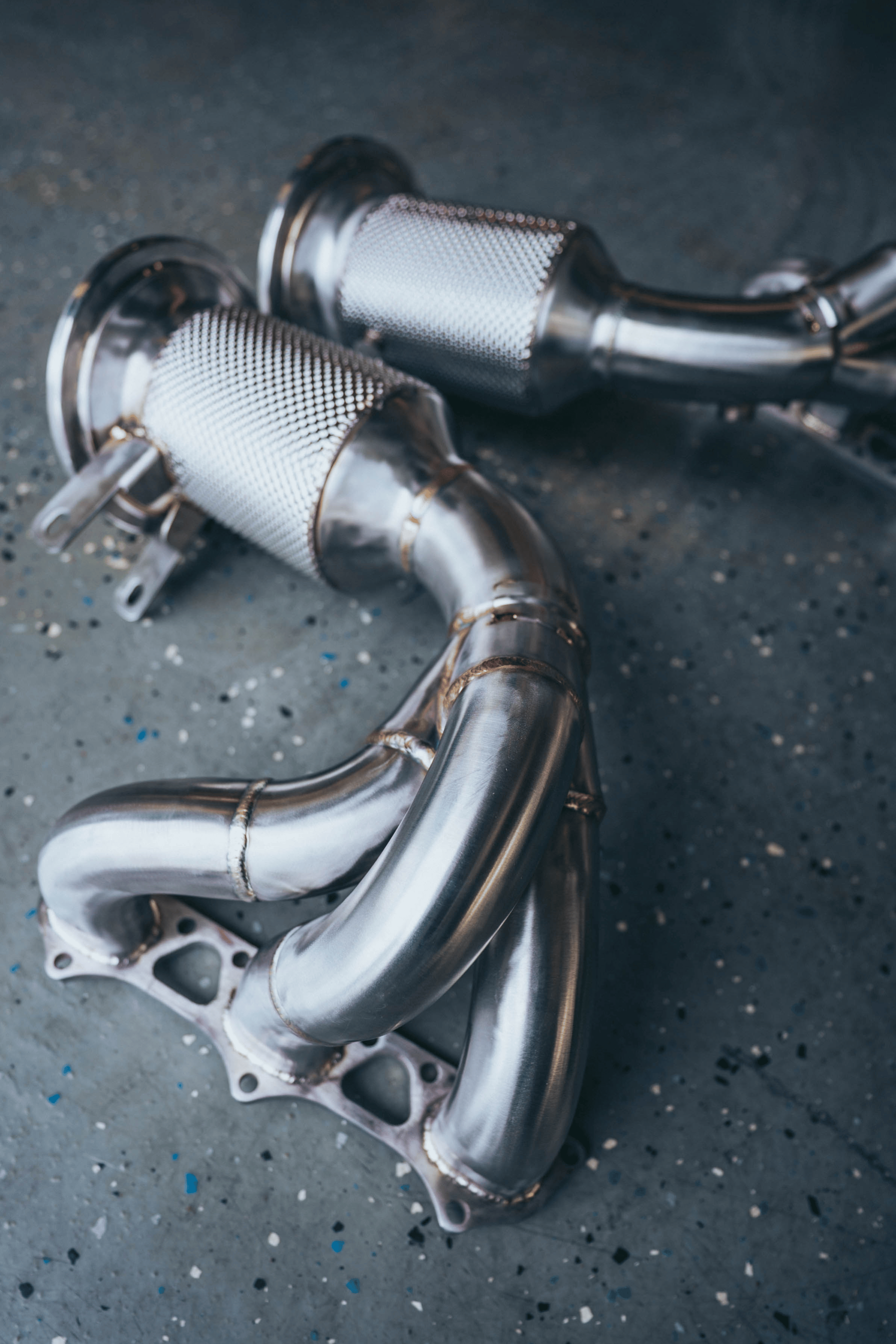 High-Flow Race EQL Headers – Porsche 992 GT3 / GT3 RS (T304 Stainless Steel)