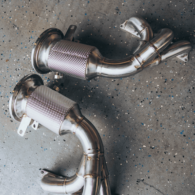High-Flow Race EQL Headers – Porsche 992 GT3 / GT3 RS (T304 Stainless Steel)