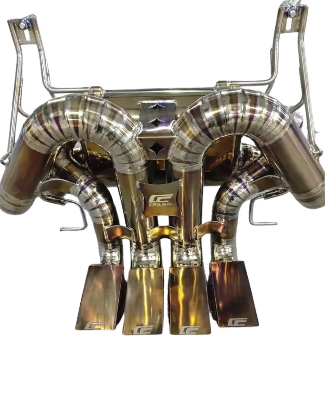 CenCal Motorsport Aventador SV F1 Exhaust quad rectangular tips - titanium finish