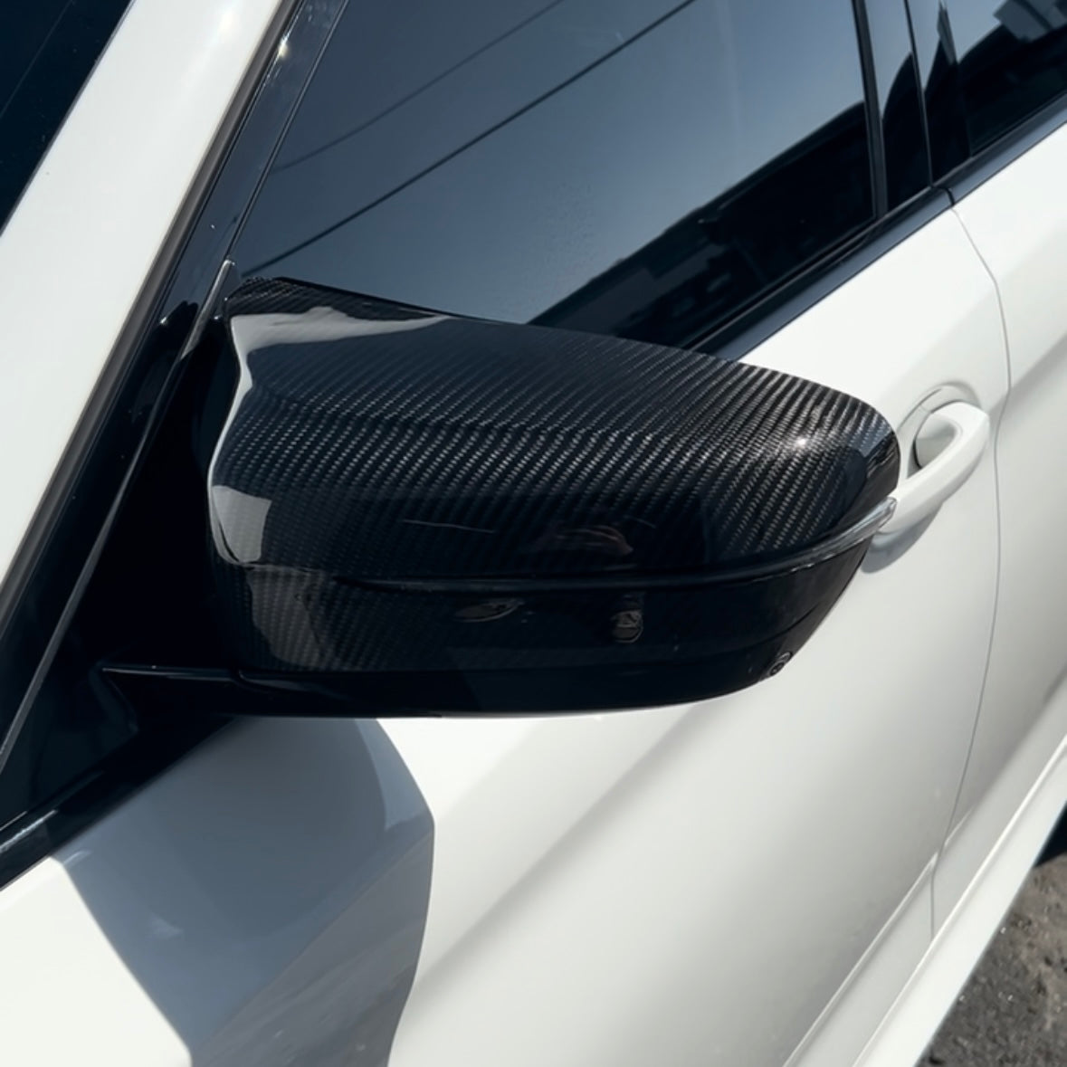 F90 M5 Carbon Fiber Mirror Cap Covers