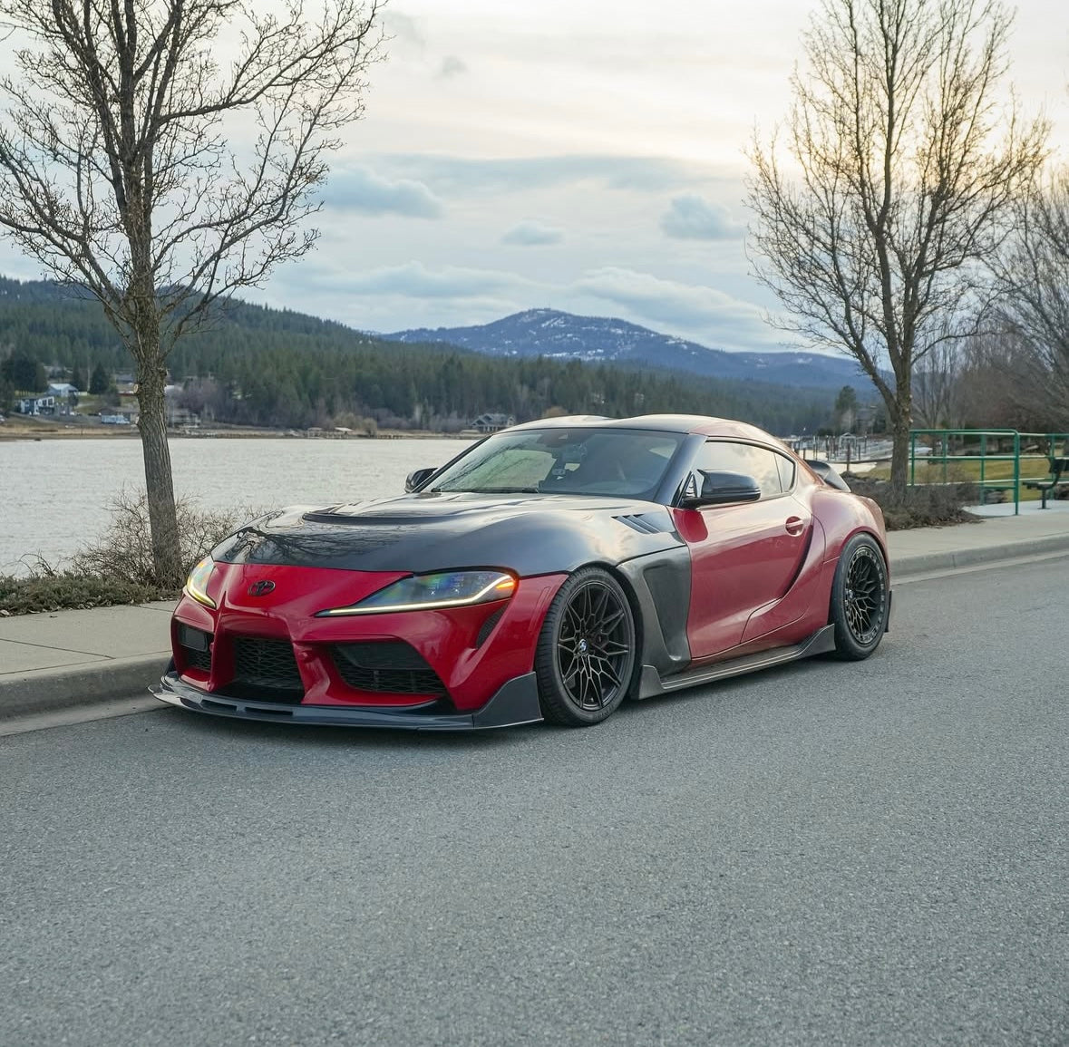 A90/A91 SUPRA AG CARBON FIBER SIDE SKIRT EXTENSIONS
