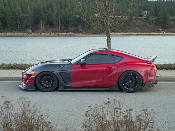 A90/A91 SUPRA AG CARBON FIBER SIDE SKIRT EXTENSIONS