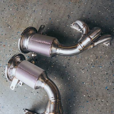 High-Flow Race EQL Headers – Porsche 992 GT3 / GT3 RS (T304 Stainless Steel)
