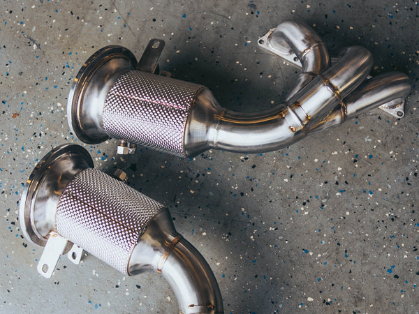 High-Flow Race EQL Headers – Porsche 992 GT3 / GT3 RS (T304 Stainless Steel)