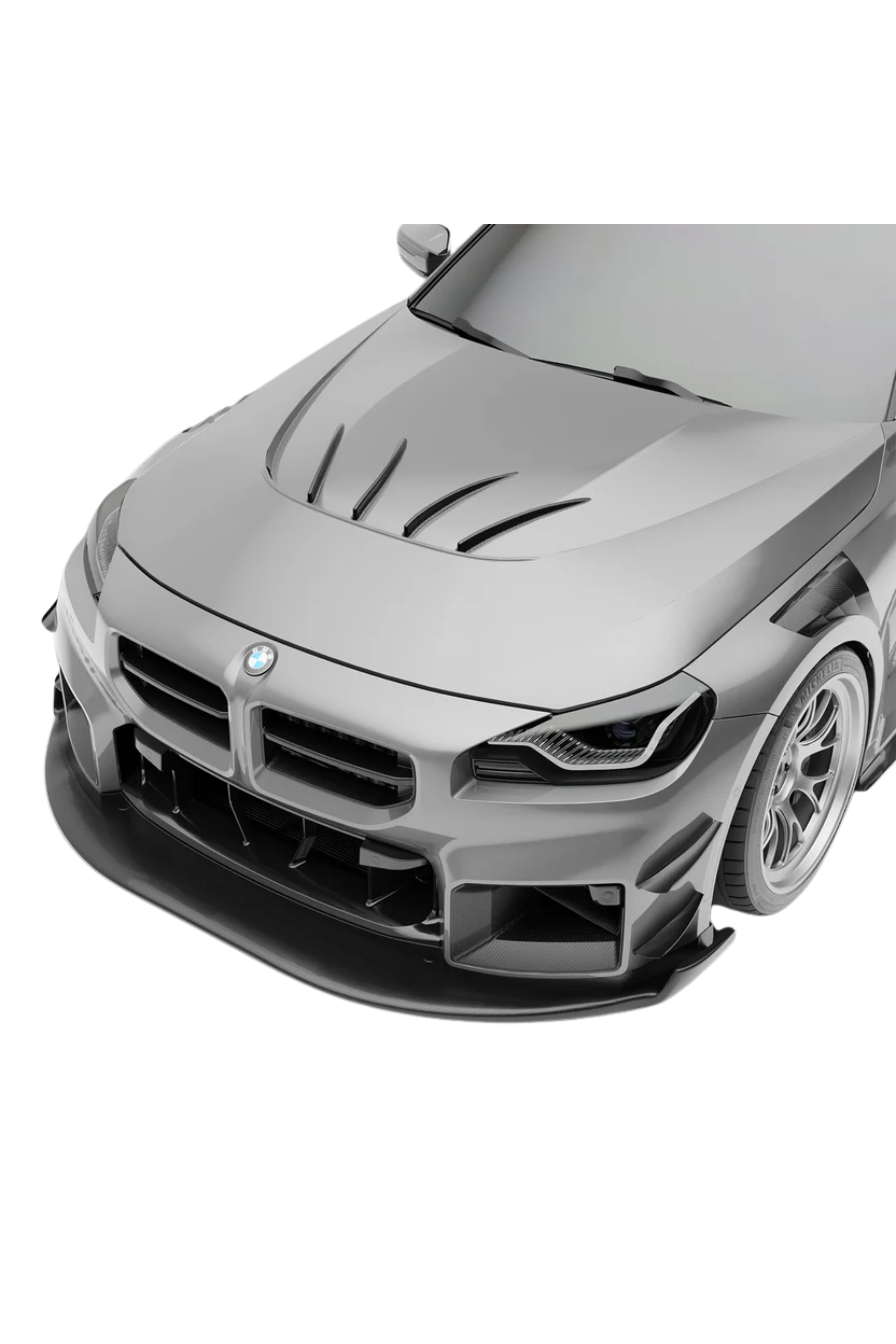 Revozport G87 M2 Carbon Fiber Aero Hood & Strakes - Race Division