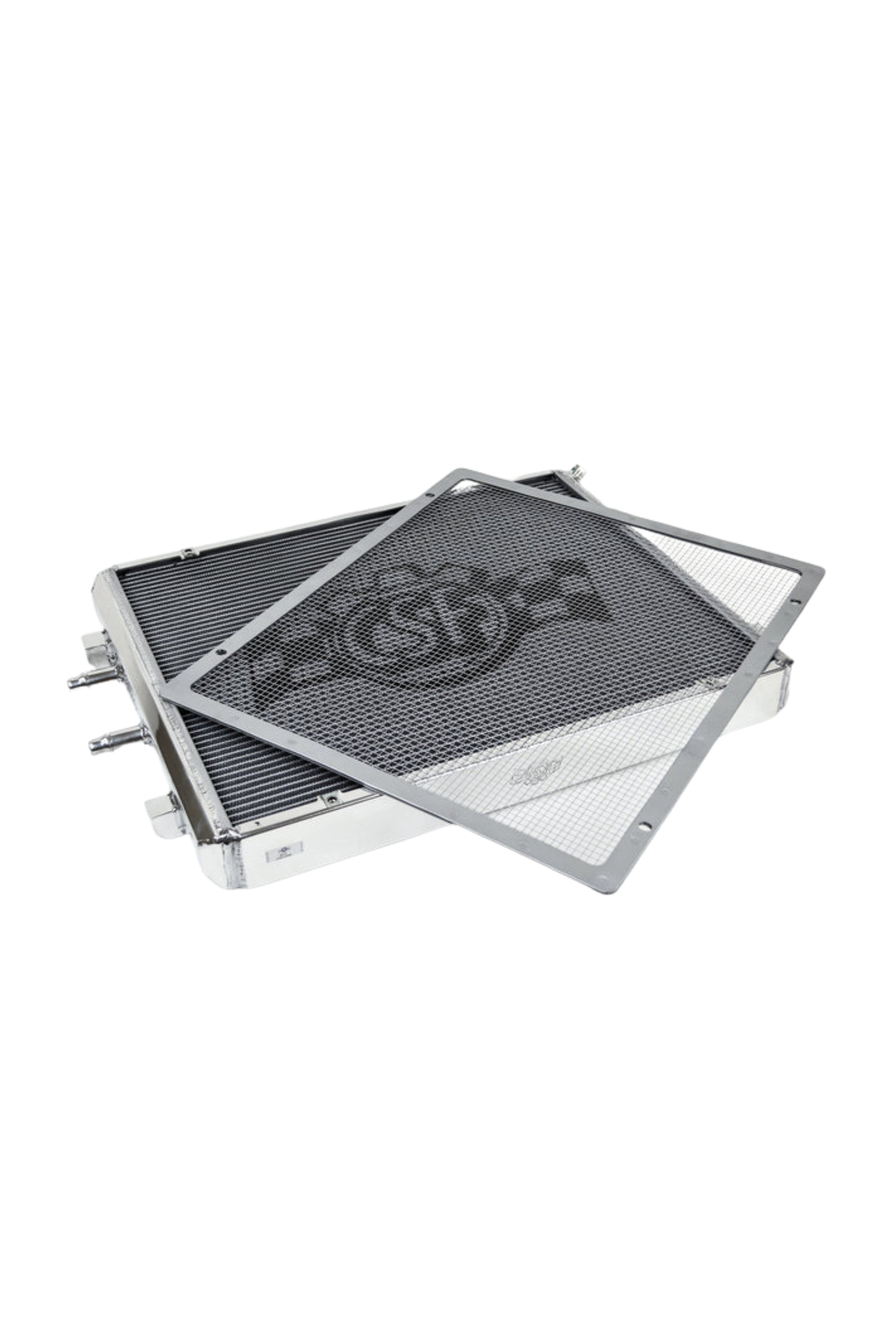 CSF BMW F8X M3/M4 Front Mount Heat Exchanger w/ rock guard - Silver