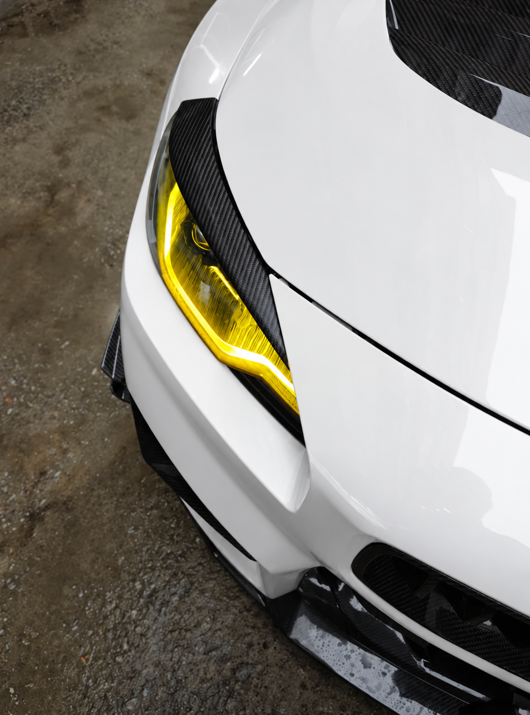G87 M2 carbon Fiber Headlight Eyebrow Trim