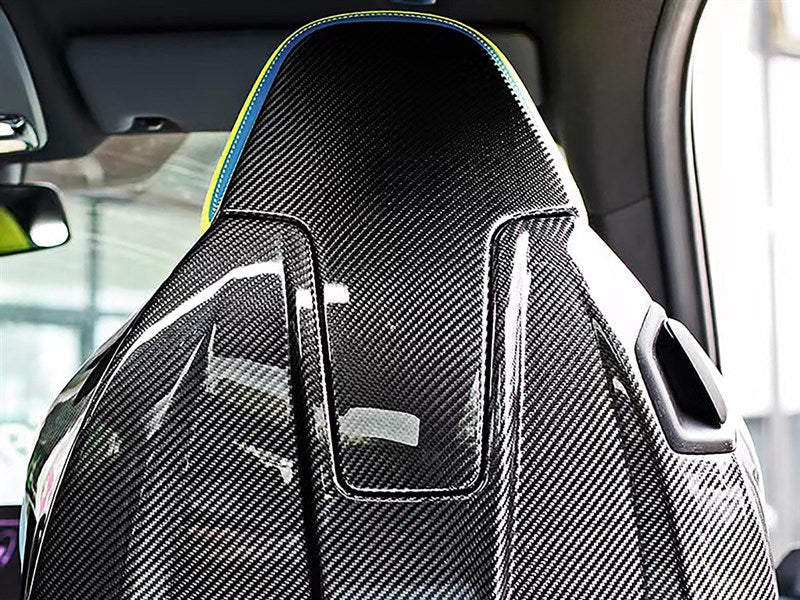 BMW F97 X3M & F98 X4M Carbon Fiber Seat Backs | Dry Carbon 4-Piece Kit
