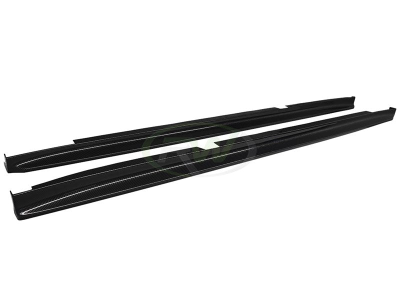 BMW F97 X3M & F98 X4M 3D Style Carbon Fiber Side Skirt Extensions
