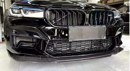 BMW F90 M5 LCI (2021+) R Style 4-Piece Carbon Fiber Front Lip