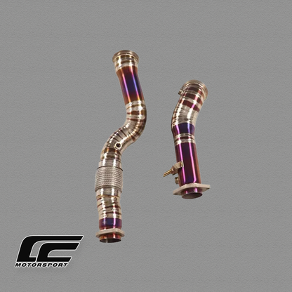 G8X M2/M3/M4 S58 Titanium Catless Downpipes