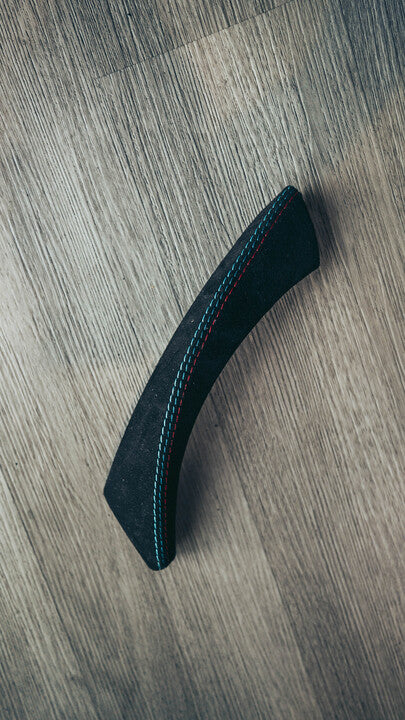 E9X Passenger Interior Door Handle Alcantara M Stitching (Open Box, Brand New)