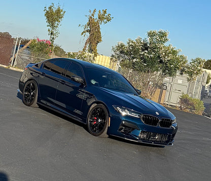BMW G30 F90 RWS Carbon Fiber Side Skirt Extensions